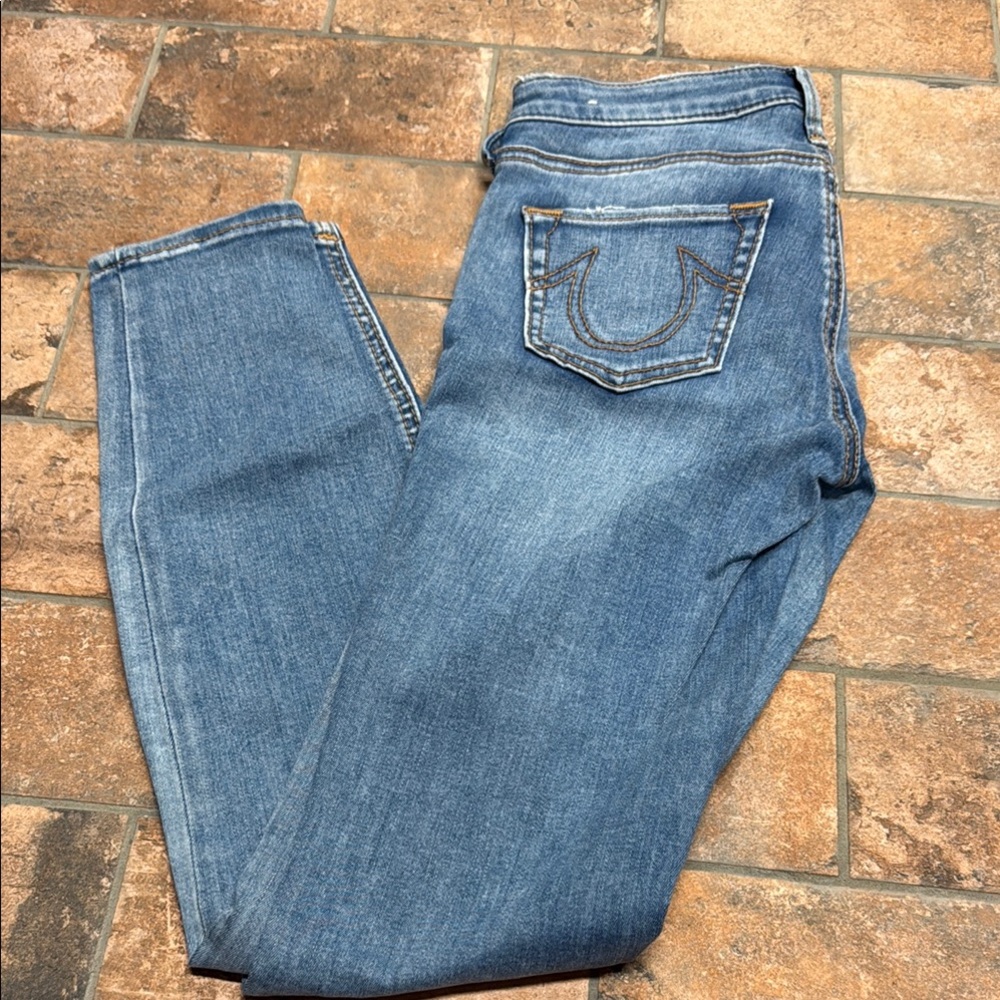 True Religion Medium Blue Skinny Jeans